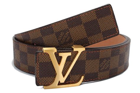 lv brown damier belt|real louis vuitton damier belt.